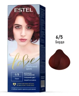 Перманентная крем-краска для волос ESTEL Love, 6/5 - Бордо, 100 мл