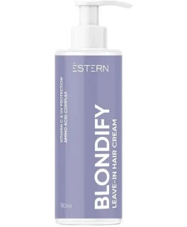 Crema ingrijire fara clatire pentru parul blonds Estern Blondify jNOWA Professional, 180 ml
