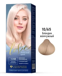 Перманентная крем-краска для волос ESTEL Love, 10/65 - Блондин жемчужный, 100 мл