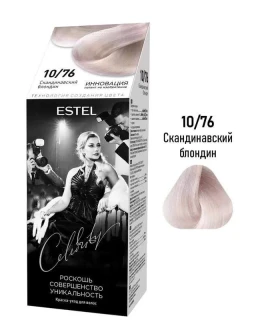 Vopsea-îngrijire pentru păr semipermanentă Celebrity, 10/76 Blond scandinav, 125 ml