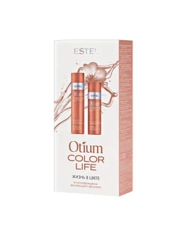 Set ingrijire pentru par vopsit ESTEL OTIUM COLOR LIFE (Șampon delicat 250 ml, Balsam-luciu 200 ml)
