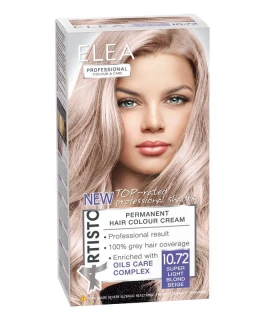 Vopsea pentru par Elea Professional Colour & Care, 10/72 - Foarte deschis blond bej, 138 ml