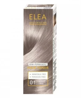 Balsam nuanțator ELEA Hair Toner 01 - Argintiu mat, 100 ml