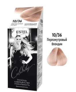 Vopsea-îngrijire pentru păr semipermanentă Celebrity, 10/36 Blond sidefiu, 125 ml