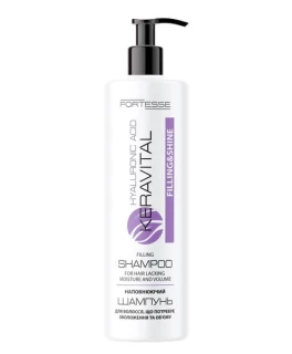 Sampon pentru volumul parului cu acid hialuronic ACME Fortesse KeraVital Filling&Shine, 400 ml