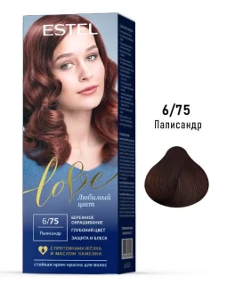 Перманентная крем-краска для волос ESTEL Love, 6/75 - Палисандр, 100 мл