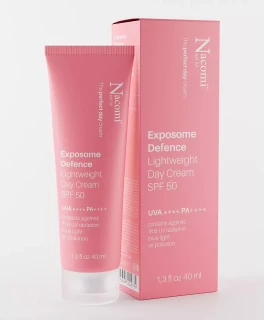 Легкий дневной крем для лица Exposome Defence SPF50 Nacomi, 40 мл