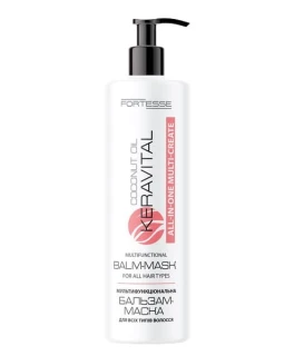 Balsam-masca multifunctional pentru toate tipurile pentru par cu ulei de cocos si filtru UV ACME Fortesse KeraVital Multi-Сreate, 200 ml
