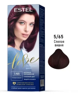 Перманентная крем-краска для волос ESTEL Love, 5/65 - Спелая вишня, 100 мл
