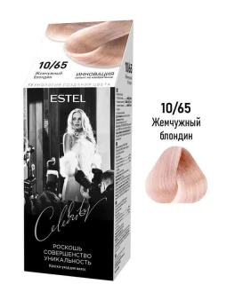 Vopsea-îngrijire pentru păr semipermanentă Celebrity, 10/65 Blond perlat, 125 ml