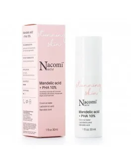 Ser peeling cu acid mandelic si 10% PHA pentru ten sensibil Stuning Skin Nacomi Next Level, 30 ml