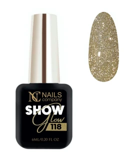 Oja semipermanenta reflectorizant Glow Show 118 Gelique Nails Company, 6 ml