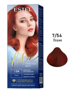 Перманентная крем-краска для волос ESTEL Love, 7/54 - Пламя, 100 мл