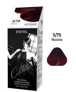 Vopsea-îngrijire pentru păr semipermanentă Celebrity, 5/75 Mahon, 125 ml