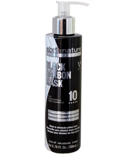 Masca anti yellow pentru par blond natural, decolorat si par grizonat Black Carbon Abril et Nature, 200 ml