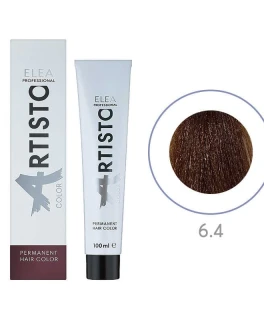 Vopsea permanenta pentru par Elea Professional Artisto Color, 6/4 Castaniu închis aramiu, 100 ml