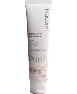 Pasta cu argila pentru curatare ten gras sau mixt Deep Detox Nacomi, 100 ml