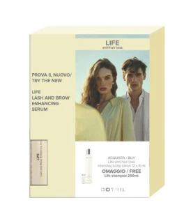 Set pentru par impotriva caderii si pentru fortifiere Cotril Scalp Line Life (Lotiune 12x6ml, Sampon 250ml, Ser pentru gene 3,5ml)