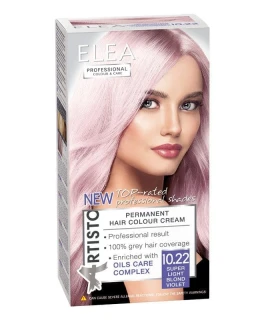 Vopsea pentru par Elea Professional Colour & Care, 10/22 Foarte deschis blond violet, 138 ml