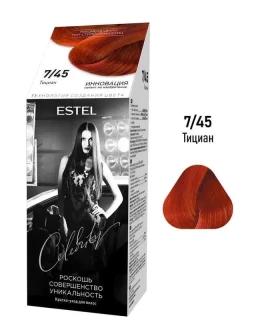 Vopsea-îngrijire pentru păr semipermanentă Celebrity, 7/45 Tițian, 125 ml