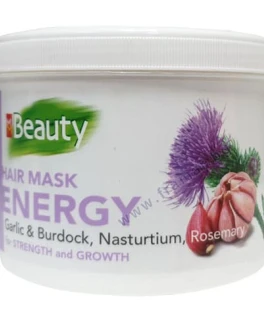 Masca pentru toate tipurile de par pentru întarirea si stimularea cresterii parului cu usturoi si brusture Solvex MM Beauty, 500 ml