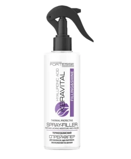 Spray-filler pentru volumul parului cu acid hialuronic ACME Fortesse KeraVital Filling&Shine, 180 ml