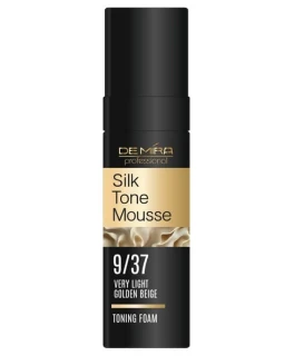 Spuma nuantatoare pentru par SilkTone Mousse DeMira Professional, 9/37 Bej auriu deschis, 120 ml