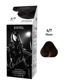 Vopsea-îngrijire pentru păr semipermanentă Celebrity, 4/7 Mocca, 125 ml