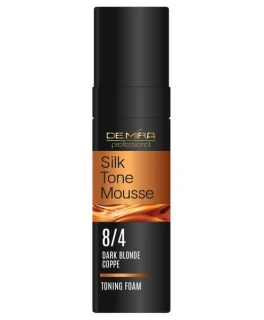 Spuma nuantatoare pentru par SilkTone Mousse DeMira Professional, 8/4 Blond aramiu, 120 ml
