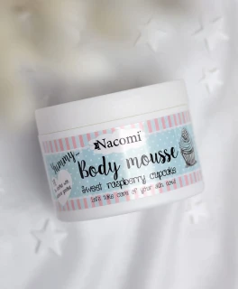 Mus crema cu zmeură dulce pentru piele uscata Nacomi, 180 ml