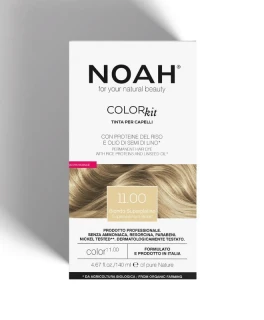 Vopsea naturala fara amoniac pentru par 11/00 Super Platinum Blond Noah, 140 ml