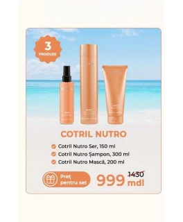 Set Promo pentru păr uscat GOTRIL NUTRO (Șampon 300ml, Masca 200ml, Ser 150ml)