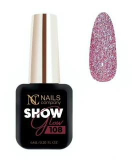 Oja semipermanenta reflectorizant Glow Show 108 Gelique Nails Company, 6 ml