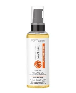 Ulei de argan si filtru UV pentru par deteriorat vopsit ACME Fortesse KeraVital Color&Shine, 60 ml