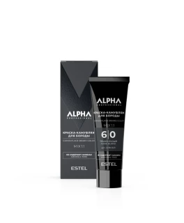Vopsea-camuflage pentru barba ESTEL ALPHA PRO 6/0 Castaniu inchis, 40 ml