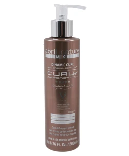 Gel crema fixativa pentru par cret Dinamic Curl Curly Definition Abril et Nature, 200 ml