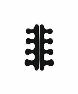 Runail A 1380 Separator 9 mm pentru degetele picioarelor (negru)