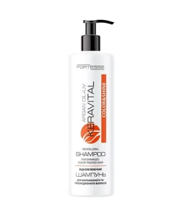 Sampon cu ulei de argan si filtru UV pentru par vopsit deteriorat  ACME Fortesse KeraVital Color&Shine, 400 ml