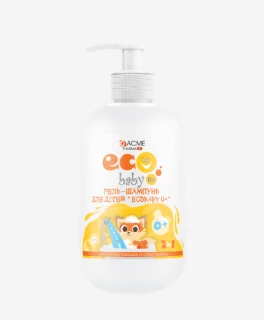 Gel-Șampon pentru copii cu extract de mușețel și ulei de grâu ACME EcoBaby 0+, 500 ml