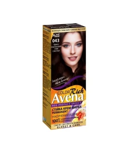 Vopsea pentru par Avena Rich Acme Color, 043 - Castaniu Inchis