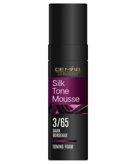 Spuma nuantatoare pentru par SilkTone Mousse DeMira Professional, 3/65 Bordo inchis, 120 ml