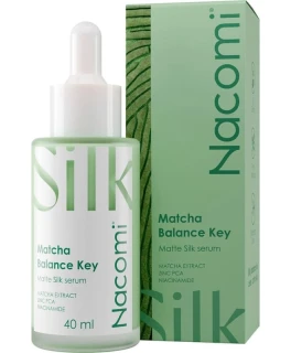 Ser matifiant cu niacinamide pentru pentru ten gras Matcha Balance Key Nacomi, 40 ml
