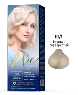 Vopsea-crema permanenta pentru par Estel Love, 10/1 - Blond argintiu, 100 ml