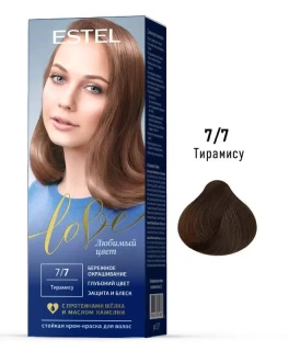 Перманентная крем-краска для волос ESTEL Love, 7/7 - Тирамису, 100 мл