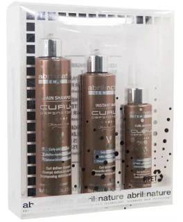 Set ingrijire pentru par cret si ondulat Curly Definition Abril et Nature (Sampon 250 ml, Masca 200 ml, Spray 100 ml)