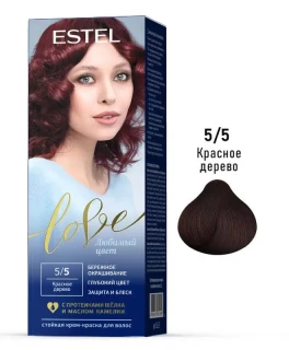 Перманентная крем-краска для волос ESTEL Love, 5/5 - Красное дерево, 100 мл