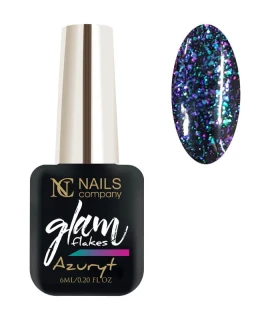 Oja semipermanenta Glam Flakes Azuryt Nails Company, 6 ml